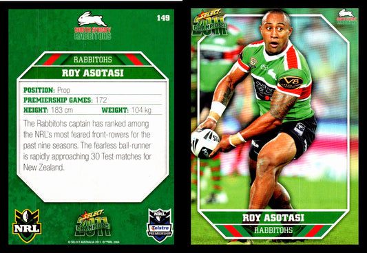 Card #  149 Roy Asotasi NRL 2011 Champions