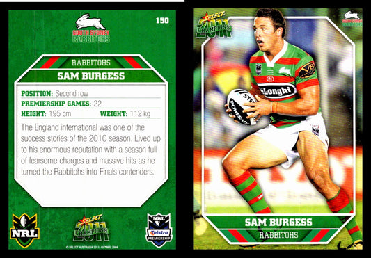 Card #  150 Sam Burgess NRL 2011 Champions