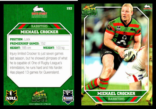 Card #  152 Michael Crocker NRL 2011 Champions