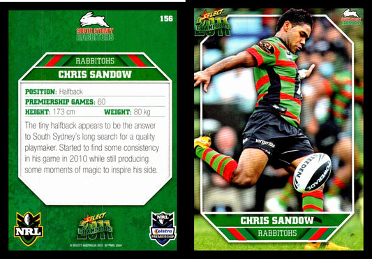 Card #  156 Chris Sandow NRL 2011 Champions