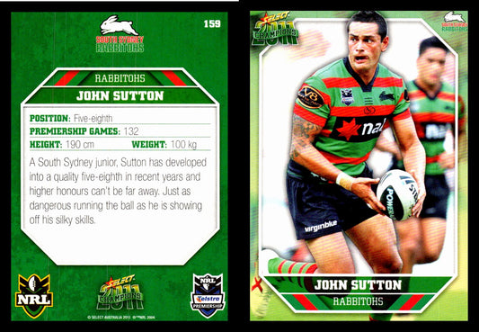 Card #  159 John Sutton NRL 2011 Champions