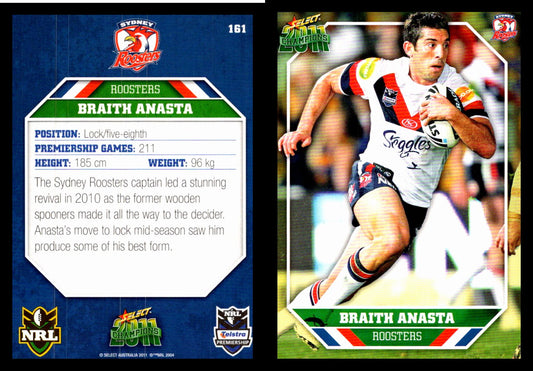 Card #  161 Braith Anasta NRL 2011 Champions