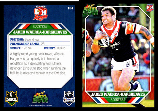 Card #  164 Jared Waerea-Hargreaves NRL 2011 Champions
