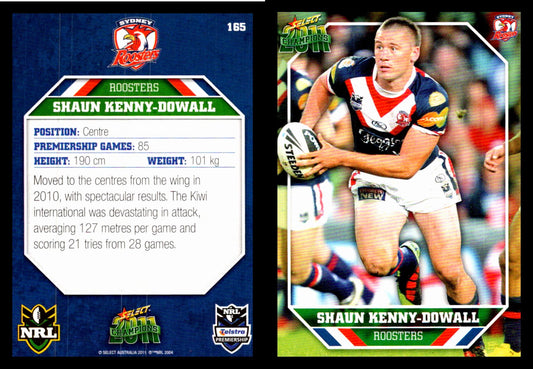 Card #  165 Shaun Kenny-Dowall NRL 2011 Champions