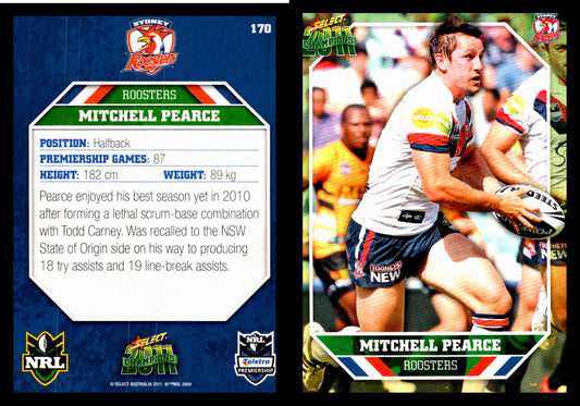 Card #  170 Mitchell Pearce NRL 2011 Champions