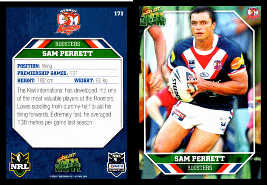 Card #  171 Sam Perrett NRL 2011 Champions