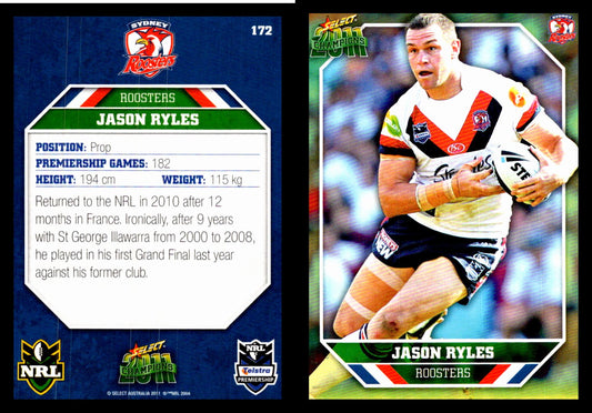 Card #  172 Jason Ryles NRL 2011 Champions
