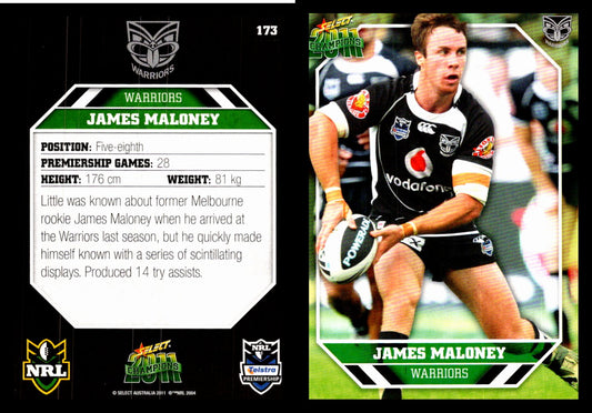 Card #  173 James Maloney NRL 2011 Champions