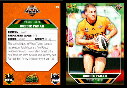 Card #  185 Robbie Farah NRL 2011 Champions
