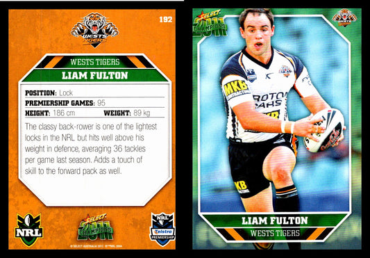 Card #  192 Liam Fulton NRL 2011 Champions