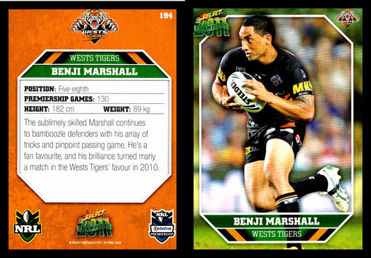 Card #  194 Benji Marshall NRL 2011 Champions