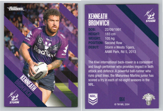 Card # 064 Kenneath Bromwich NRL 2021 Traders Storm