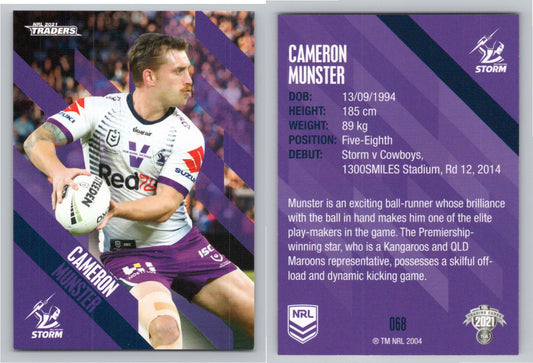 Card # 068 Cameron Munster NRL 2021 Traders Storm