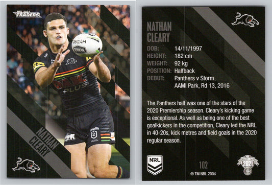Card # 102 Nathan Cleary NRL 2021 Traders Panthers