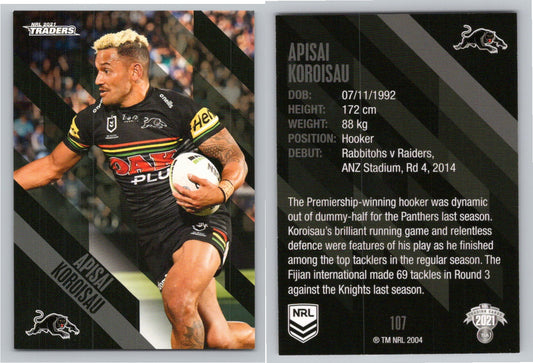 Card # 107 Apisai Koroisau NRL 2021 Traders Panthers