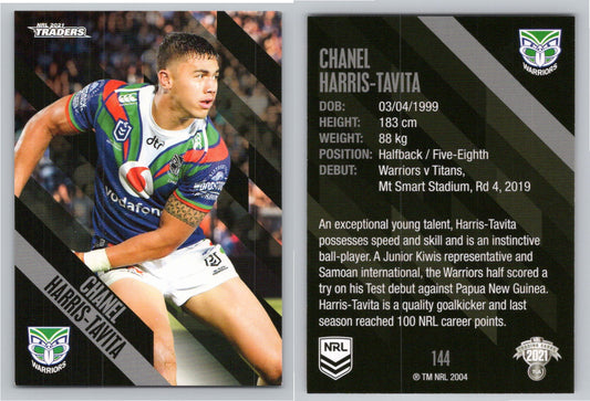 Card # 144 Chanel Harris-Tavita NRL 2021 Traders Warriors