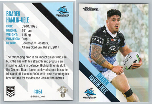 Card #  PS 034 Briton Nikora NRL 2021 Traders Broncos