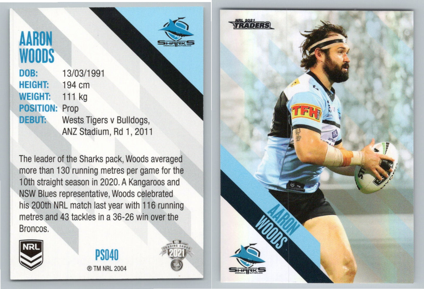 Card #  PS 040 Jamayne Isaako NRL 2021 Traders Broncos
