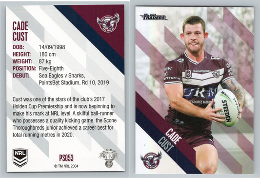 Card #  PS 053 Cade Cust NRL 2021 Traders Sea Eagles