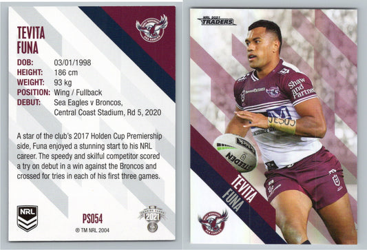 Card #  PS 054 Tevita Funa NRL 2021 Traders Sea Eagles