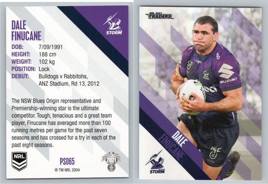 Card #  PS 065 Dale Finucane NRL 2021 Traders Storm