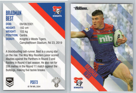 Card #  PS 073 Bradman Best NRL 2021 Traders Knights