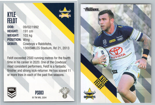Card # PS 083 Kyle Feldt NRL 2021 Traders Cowboys