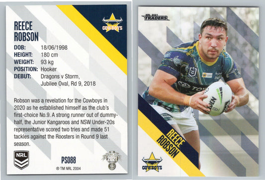 Card # PS 088 Reece Robson NRL 2021 Traders Cowboys