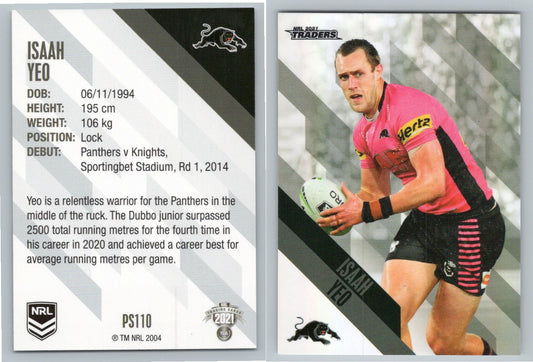 Card # PS 110 Isaah Yeo NRL 2021 Traders Panthers
