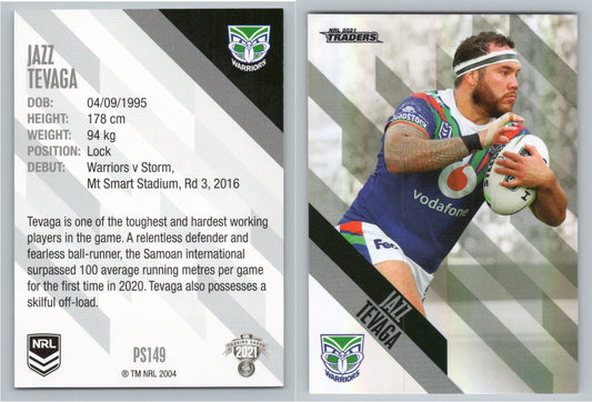 Card # PS 149 Jazz Tevaga NRL 2021 Traders Warriors