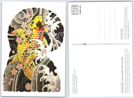 Koi Tatoo Postcard