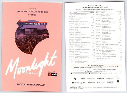 A Night Under the Stars Moonlight Cinema Flyer