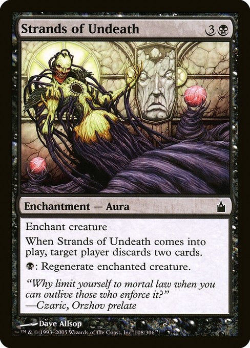 Card #  RAV 108 Strands of Undeath Ravnica: City of Guilds
