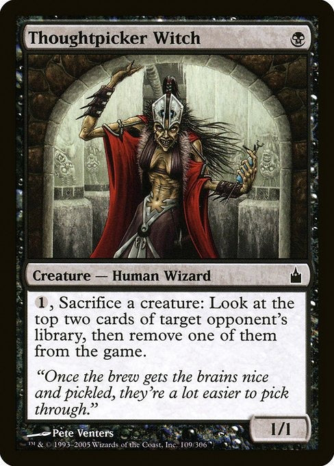 Card #  RAV 109 Thoughtpicker Witch Ravnica: City of Guilds
