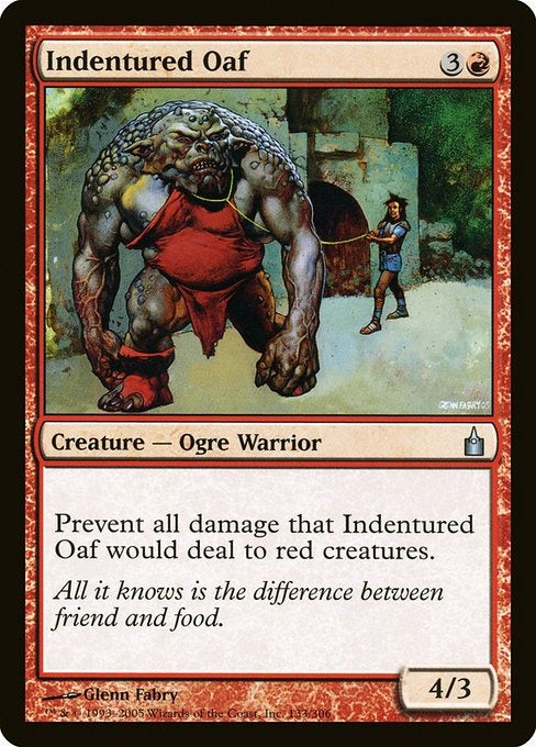 Card #  RAV 133 Indentured Oaf Ravnica: City of Guilds