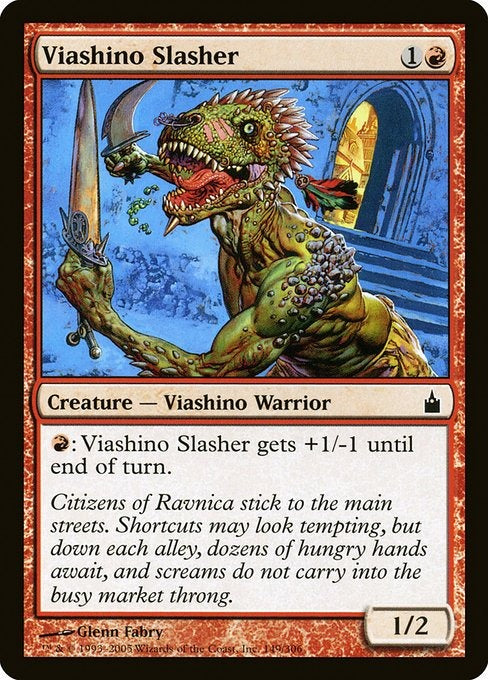 Card #  RAV 149 Viashino Slasher Ravnica: City of Guilds