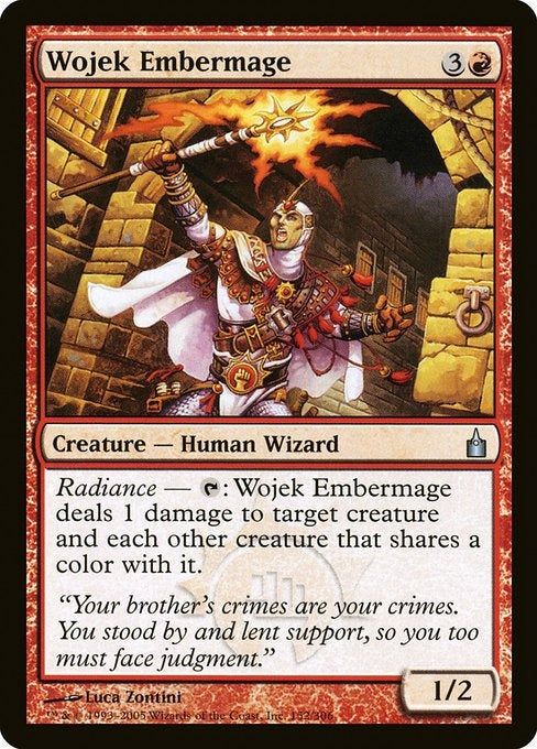 Card #  RAV 152 Wojek Embermage Ravnica: City of Guilds
