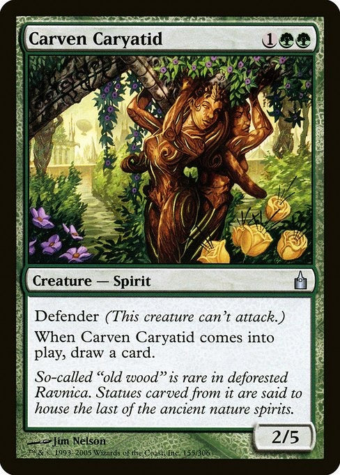 Card #  RAV 155 Carven Caryatid Ravnica: City of Guilds