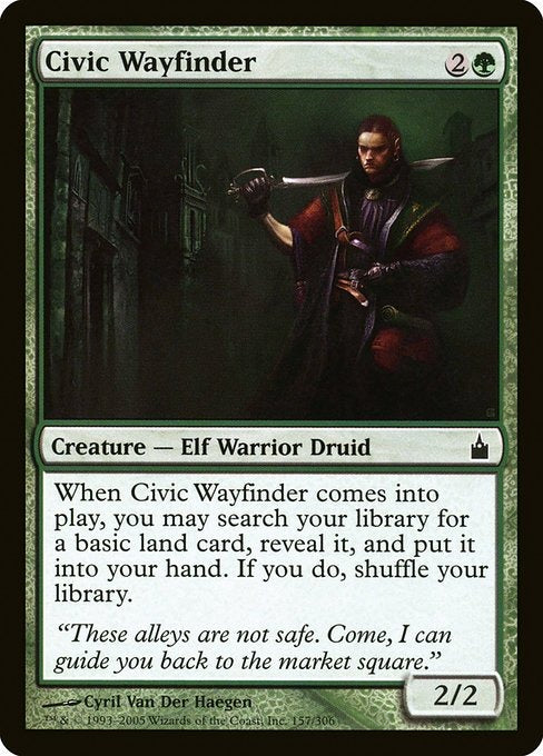 Card #  RAV 157 Civic Wayfinder Ravnica: City of Guilds
