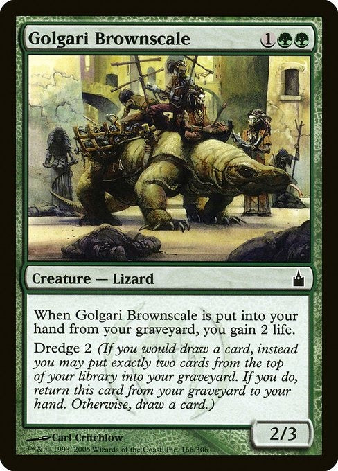 Card #  RAV 166 Golgari Brownscale Ravnica: City of Guilds