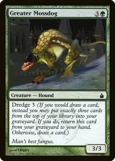 Card #  RAV 169 Greater Mossdog Ravnica: City of Guilds