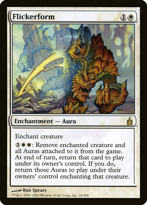 Card #  RAV 18 Flickerform Ravnica: City of Guilds