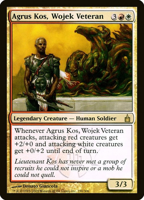 Card #  RAV 190 Agrus Kos, Wojek Veteran Ravnica: City of Guilds