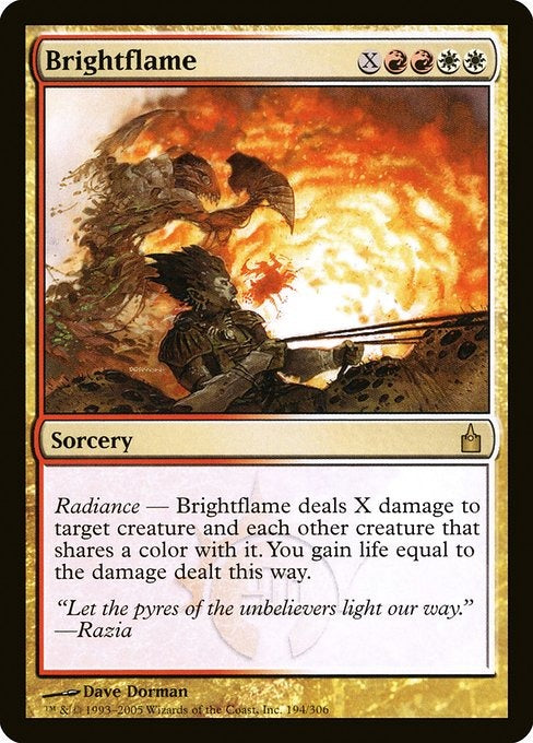 Card #  RAV 194 Brightflame Ravnica: City of Guilds