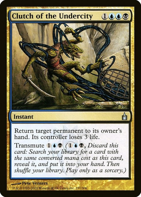 Card #  RAV 197 Clutch of the Undercity Ravnica: City of Guilds