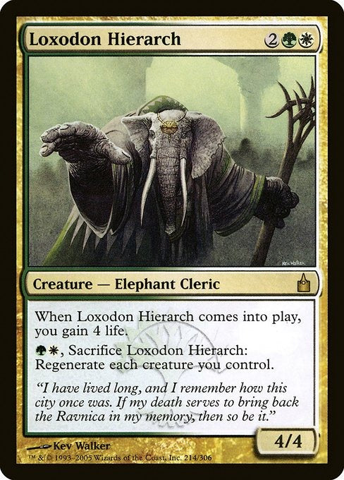 Card #  RAV 214 Loxodon Hierarch Ravnica: City of Guilds