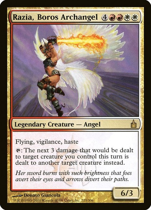 Card #  RAV 223 Razia, Boros Archangel Ravnica: City of Guilds