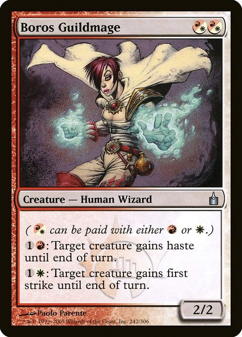 Card #  RAV 242 Boros Guildmage Ravnica: City of Guilds