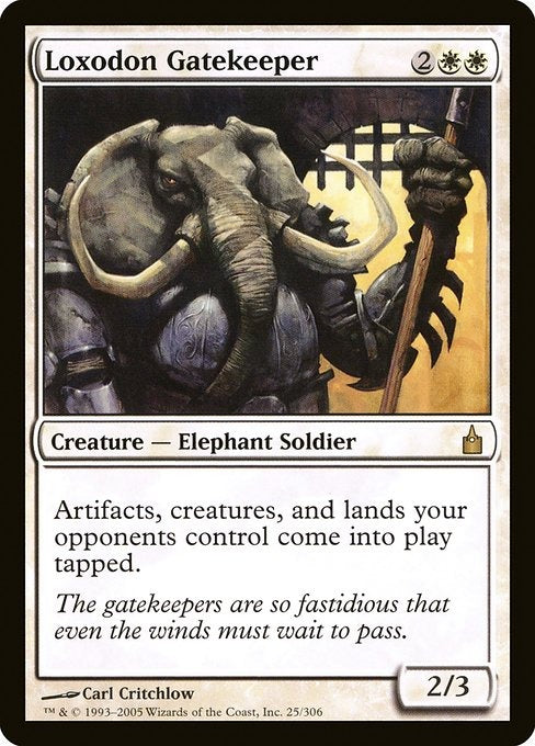 Card #  RAV 25 Loxodon Gatekeeper Ravnica: City of Guilds