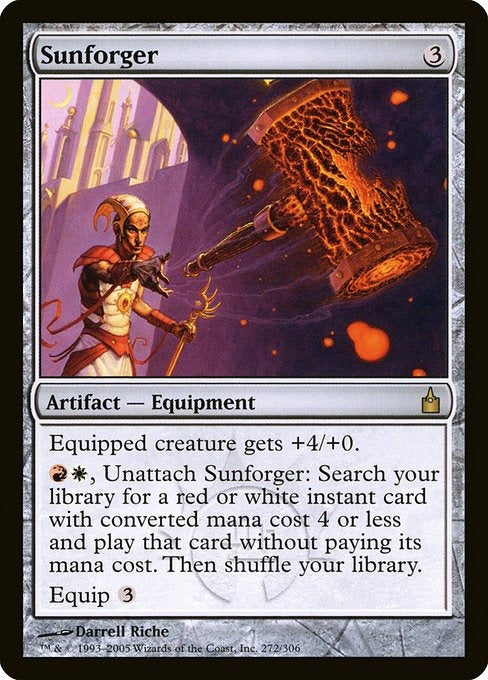 Card #  RAV 272 Sunforger Ravnica: City of Guilds